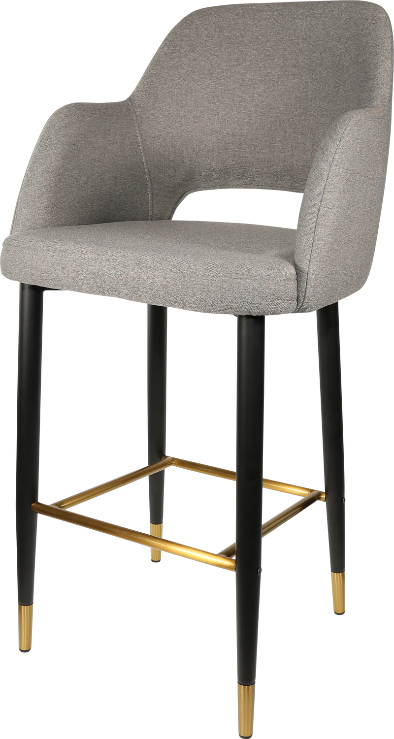Durafurn Sorbet Stool with Black Metal 750h Legs