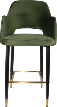 Durafurn Sorbet Stool with Black Metal 750h Legs