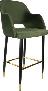 Durafurn Sorbet Stool with Black Metal 750h Legs