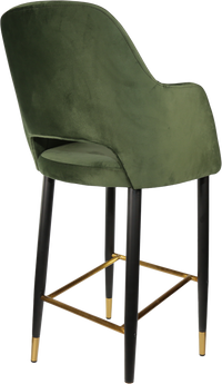 Durafurn Sorbet Stool with Black Metal 750h Legs