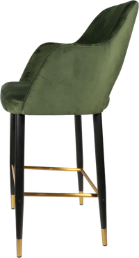 Durafurn Sorbet Stool with Black Metal 750h Legs