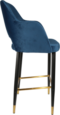 Durafurn Sorbet Stool with Black Metal 750h Legs