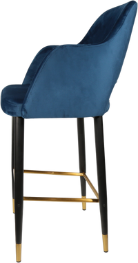 Durafurn Sorbet Stool with Black Metal 750h Legs