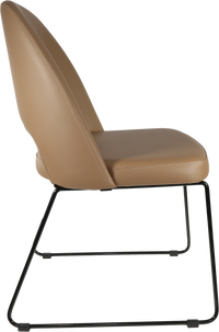 Durafurn Semifreddo Chair - Black Sled Base