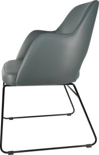 Durafurn Sorbet Chair with Black Sled Base