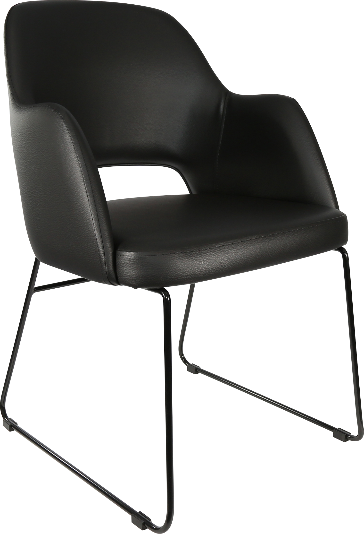 Durafurn Sorbet Chair with Black Sled Base