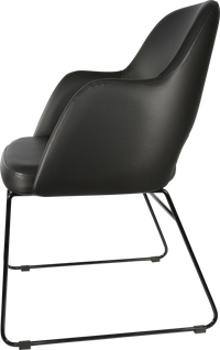 Durafurn Sorbet Chair with Black Sled Base