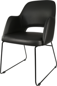 Durafurn Sorbet Chair with Black Sled Base