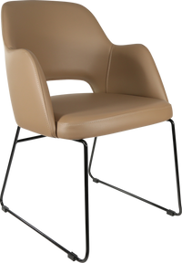 Durafurn Sorbet Chair with Black Sled Base
