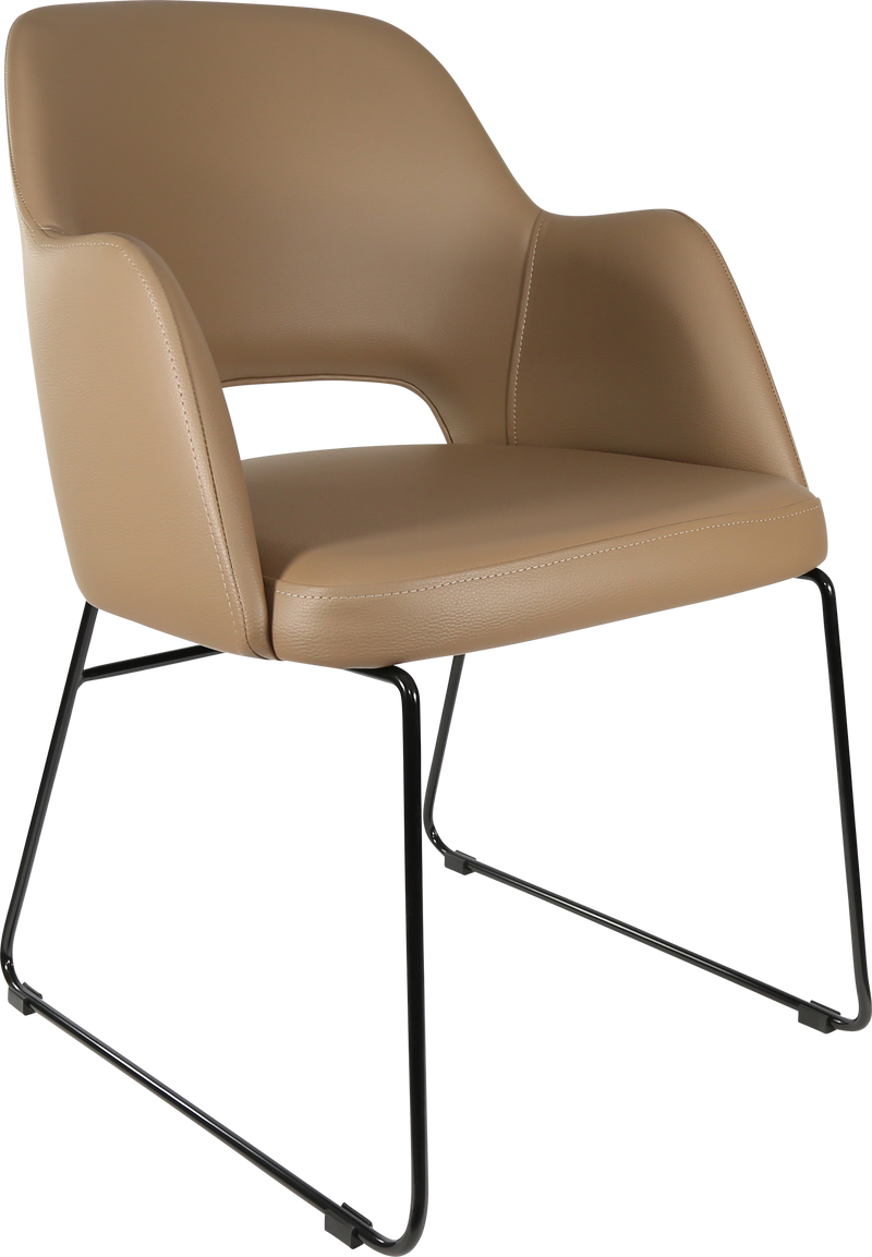 Durafurn Sorbet Chair with Black Sled Base