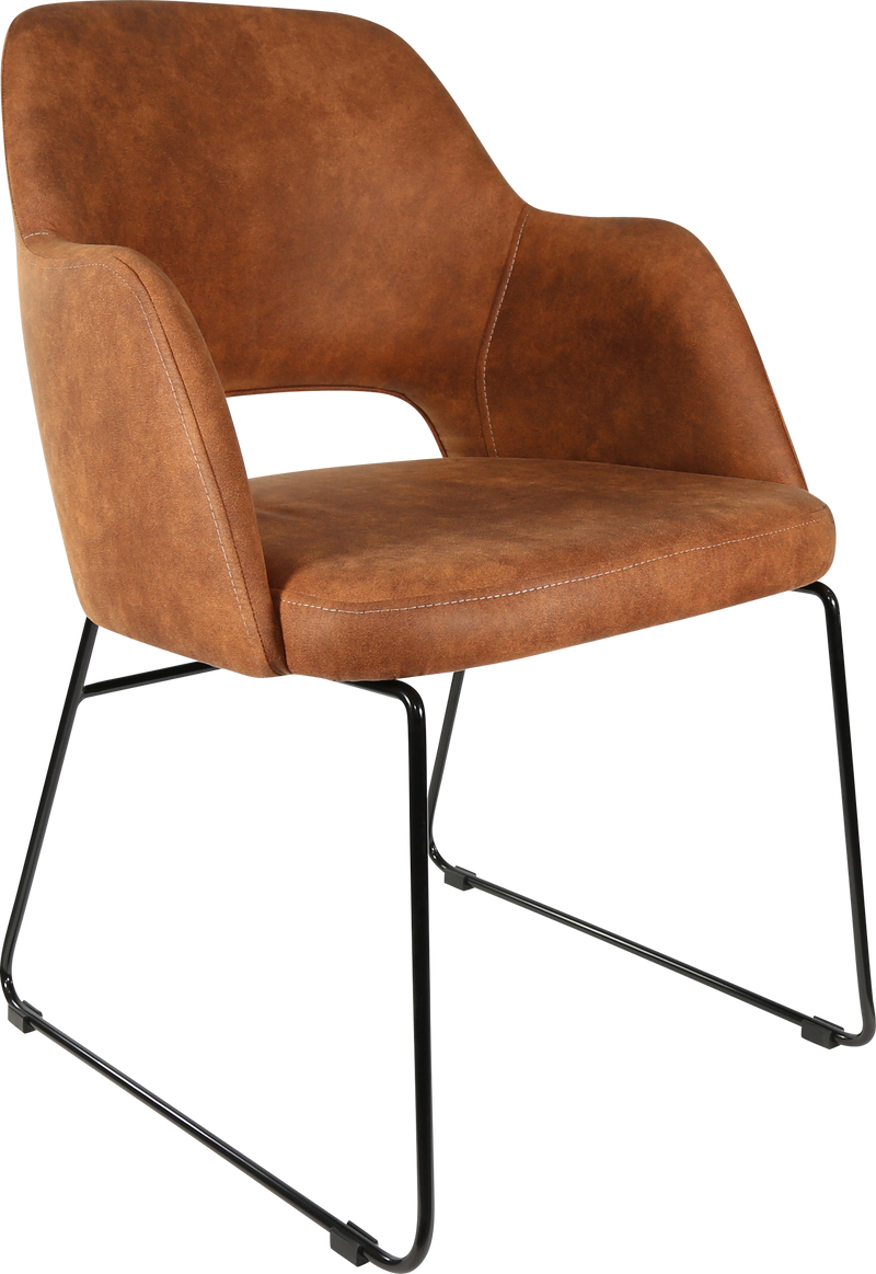 Durafurn Sorbet Chair with Black Sled Base