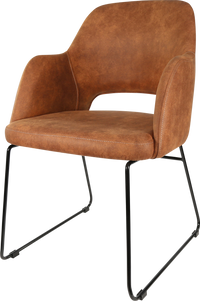 Durafurn Sorbet Chair with Black Sled Base
