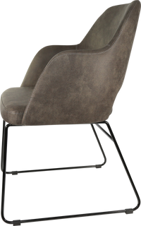 Durafurn Sorbet Chair with Black Sled Base