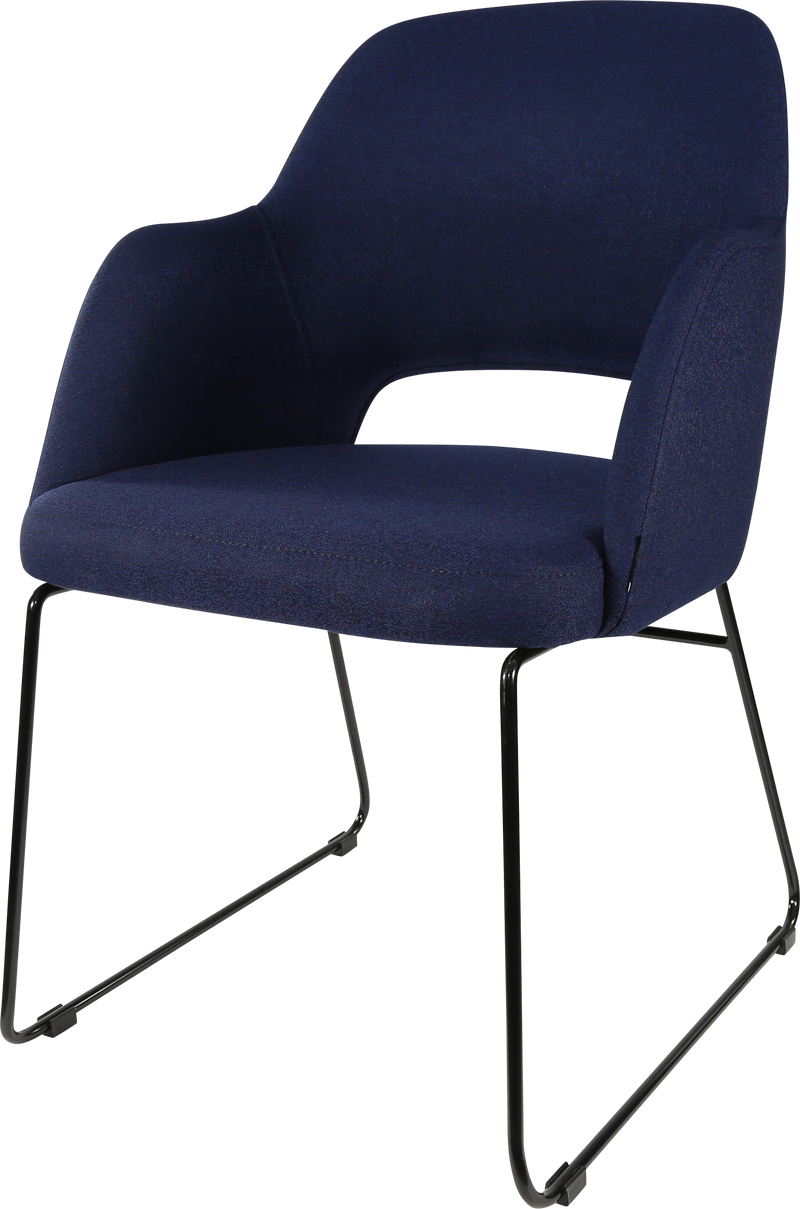 Durafurn Sorbet Chair with Black Sled Base