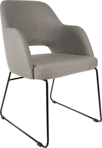 Durafurn Sorbet Chair with Black Sled Base