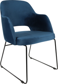 Durafurn Sorbet Chair with Black Sled Base
