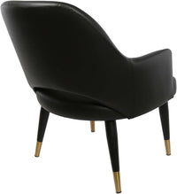 BonBon Armchair - Metal Black Legs with Brass Tips