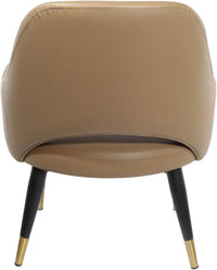 BonBon Armchair - Metal Black Legs with Brass Tips