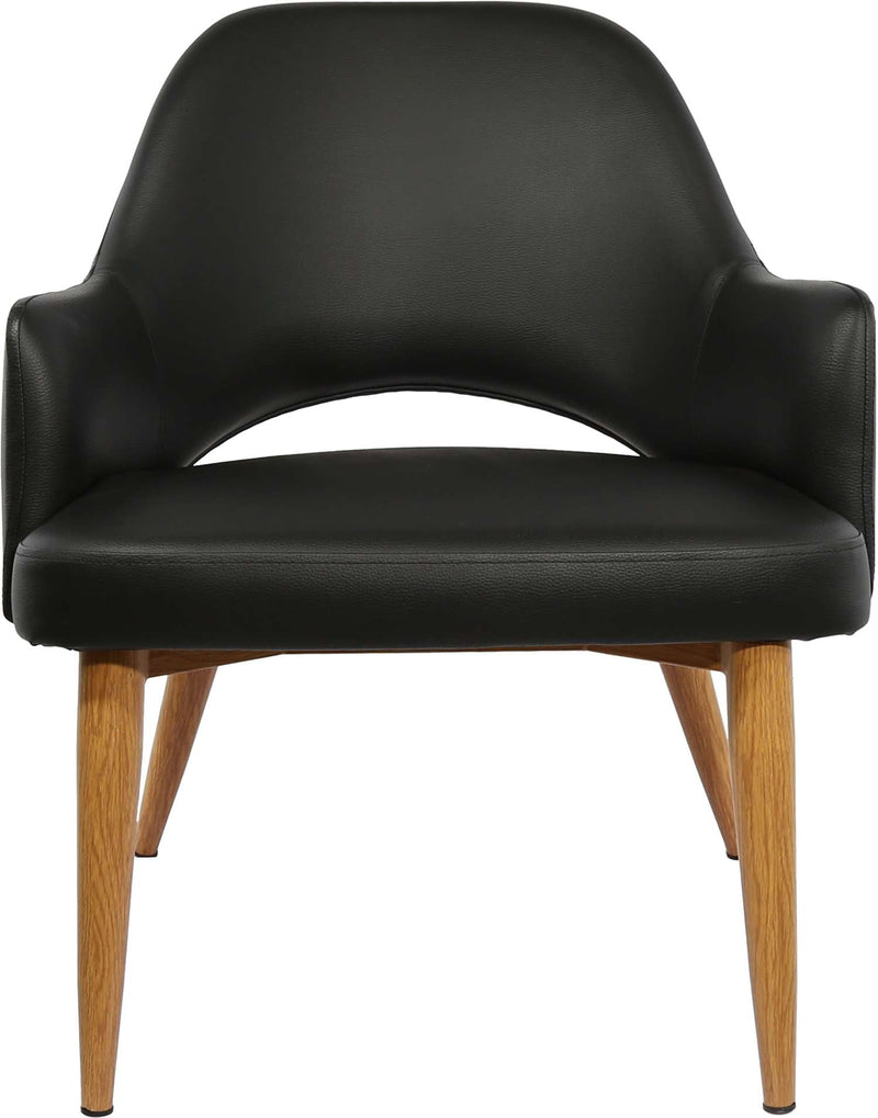 BonBon Armchair - Metal Timber Image Base - Natural Oak