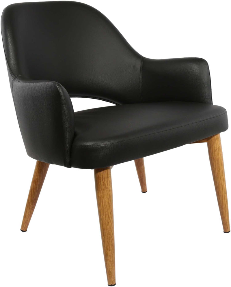 BonBon Armchair - Metal Timber Image Base - Natural Oak