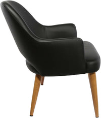 BonBon Armchair - Metal Timber Image Base - Natural Oak