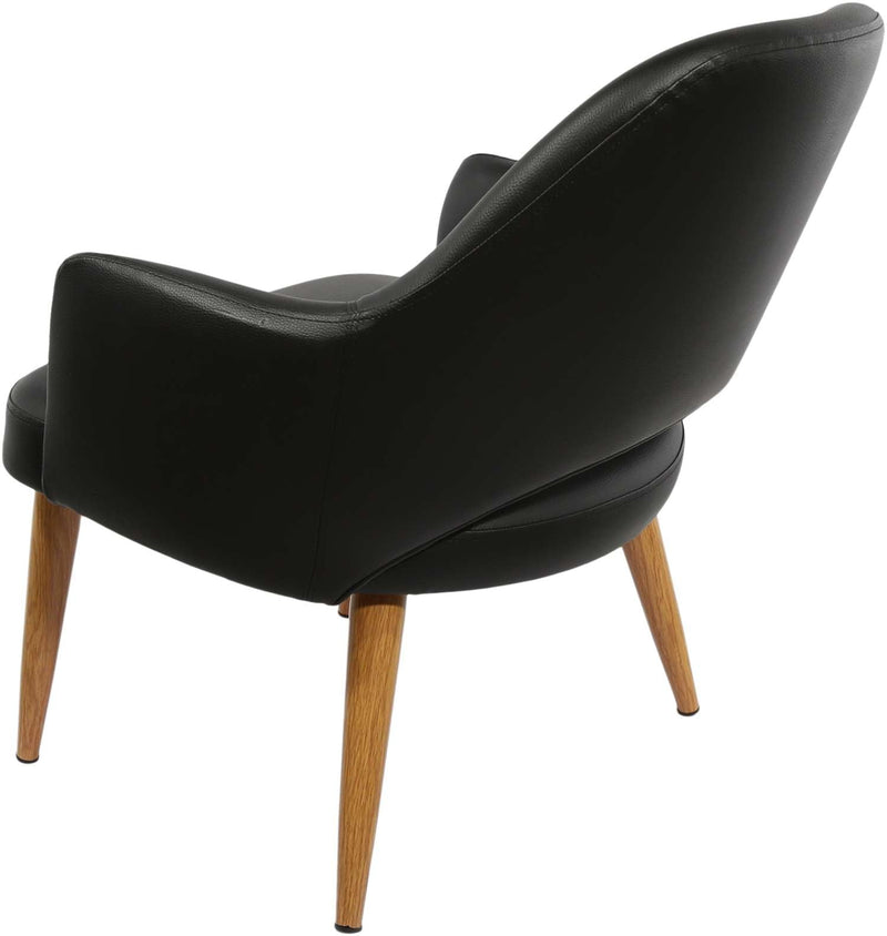 BonBon Armchair - Metal Timber Image Base - Natural Oak