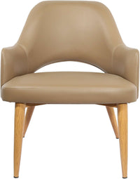 BonBon Armchair - Metal Timber Image Base - Natural Oak