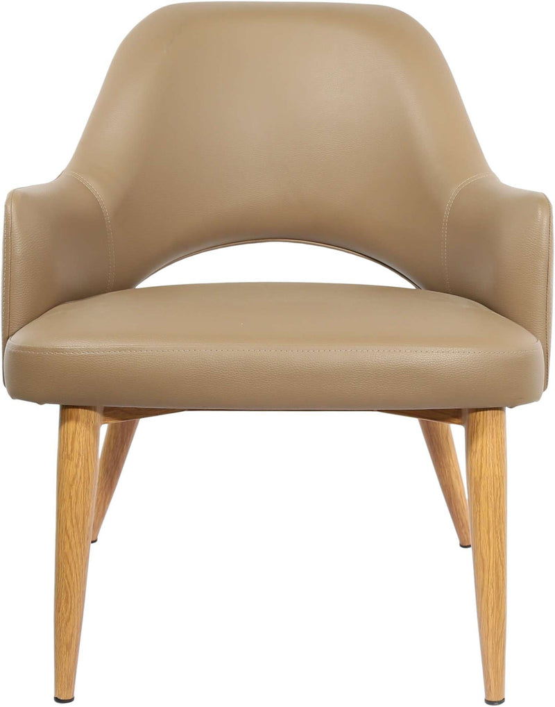 BonBon Armchair - Metal Timber Image Base - Natural Oak