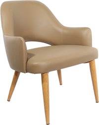 BonBon Armchair - Metal Timber Image Base - Natural Oak