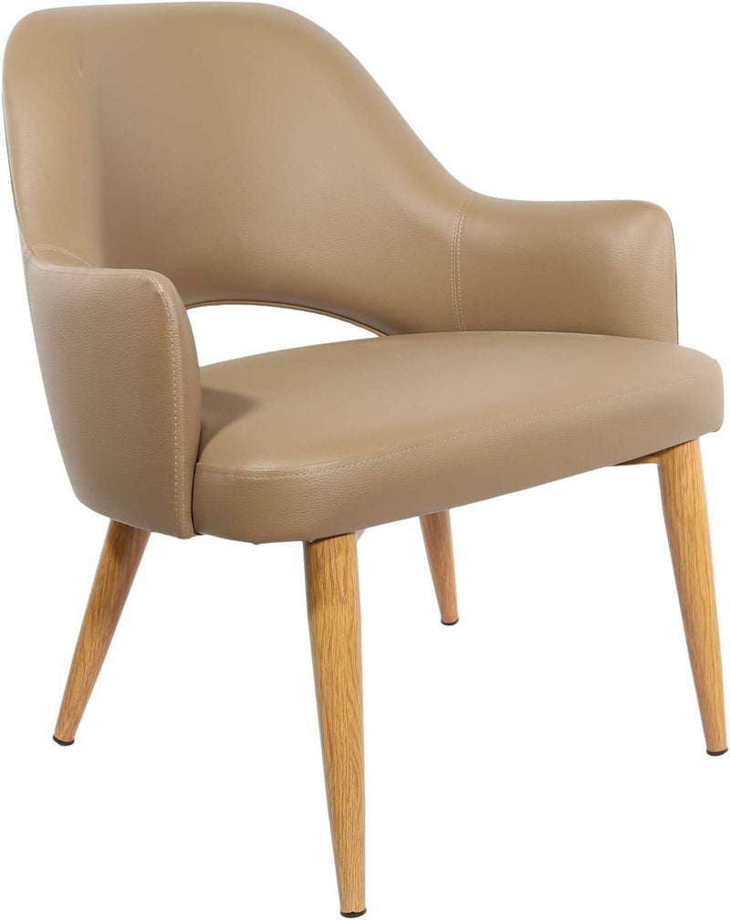 BonBon Armchair - Metal Timber Image Base - Natural Oak