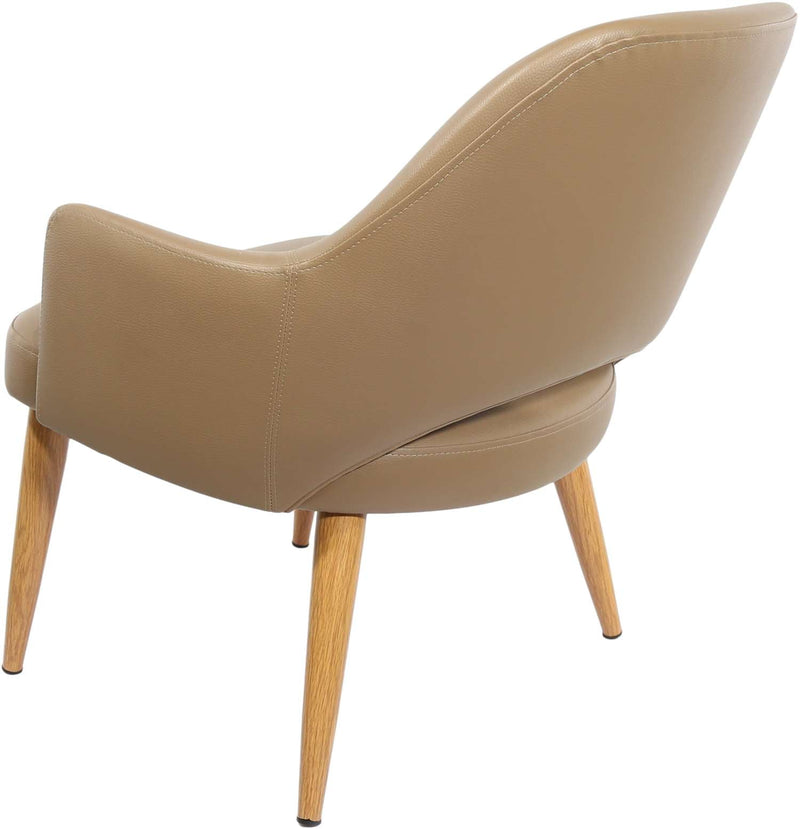 BonBon Armchair - Metal Timber Image Base - Natural Oak