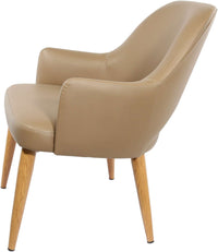 BonBon Armchair - Metal Timber Image Base - Natural Oak