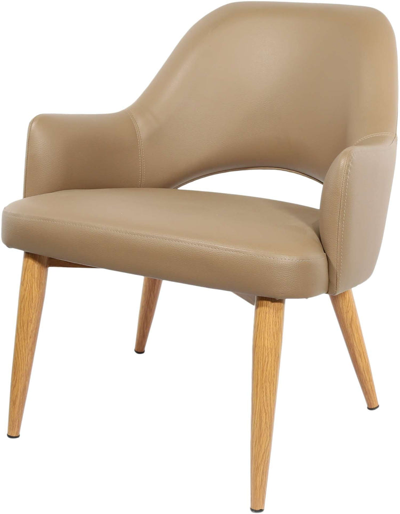 BonBon Armchair - Metal Timber Image Base - Natural Oak