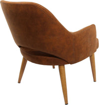 BonBon Armchair - Metal Timber Image Base - Natural Oak