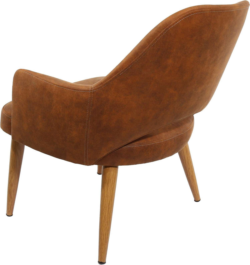 BonBon Armchair - Metal Timber Image Base - Natural Oak