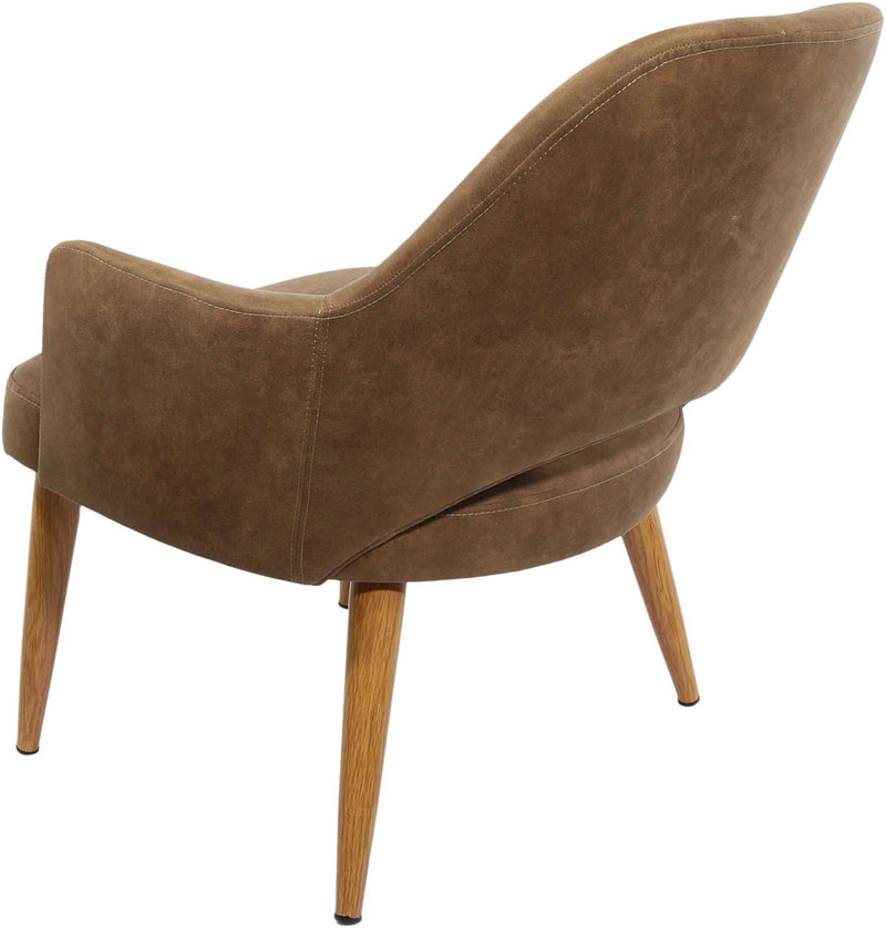 BonBon Armchair - Metal Timber Image Base - Natural Oak