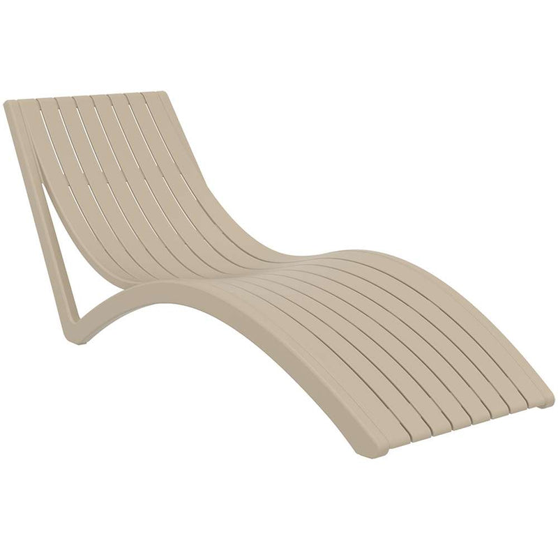 Slim Sunlounger with Cushion
