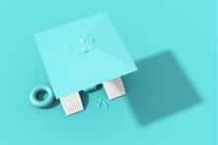Slim Sunlounger with Cushion