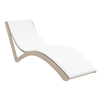 Slim Sunlounger with Cushion