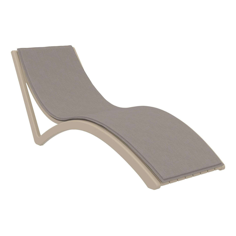 Slim Sunlounger with Cushion
