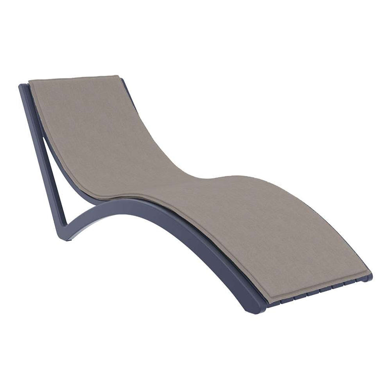 Slim Sunlounger with Cushion