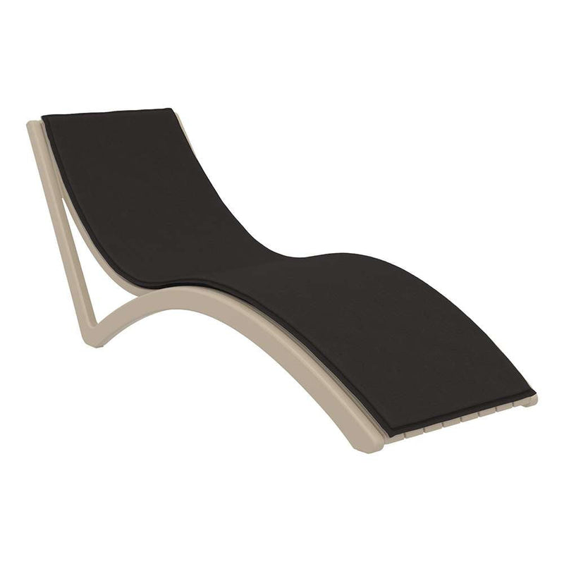 Slim Sunlounger with Cushion
