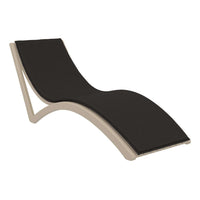 Slim Sunlounger with Cushion