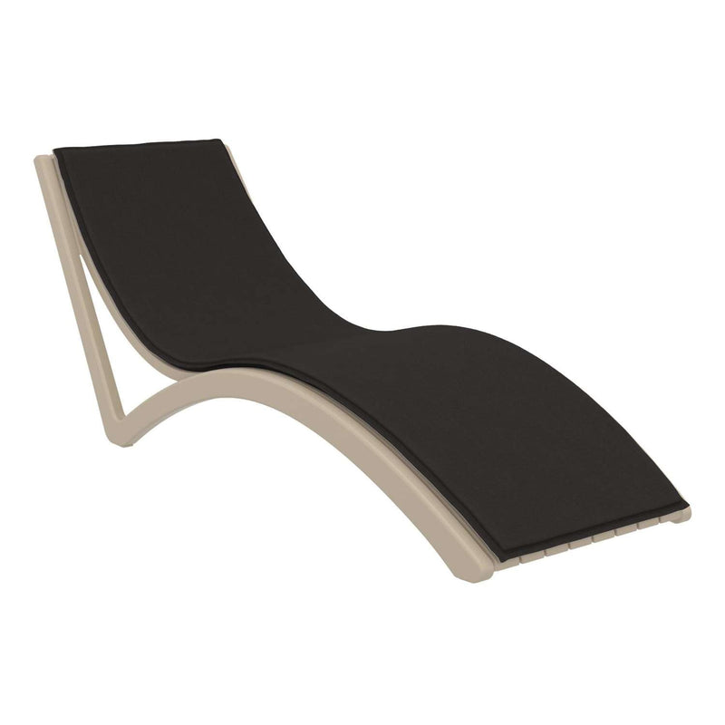 Slim Sunlounger with Cushion