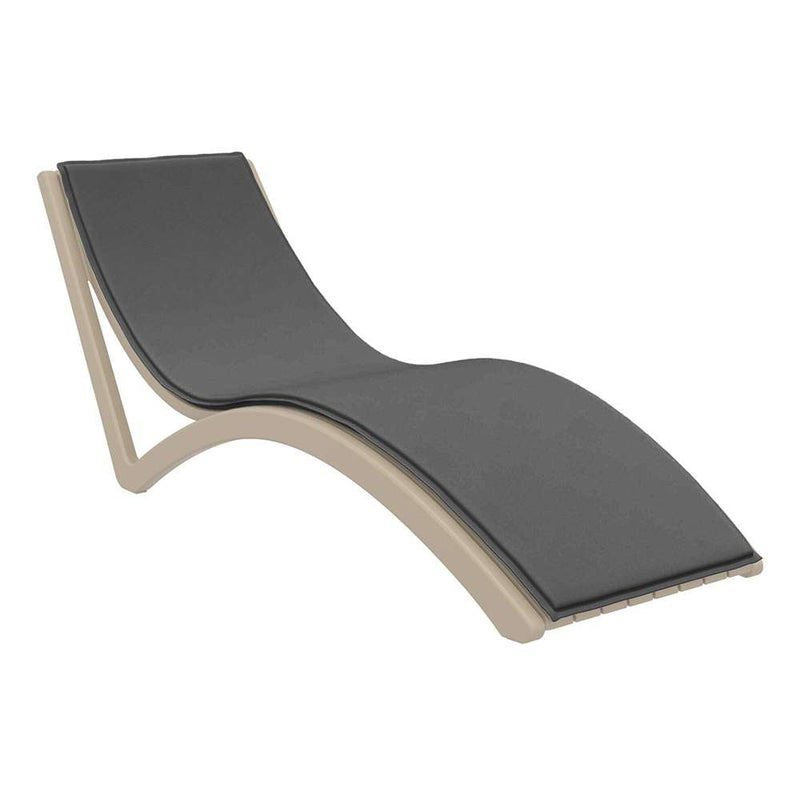 Slim Sunlounger with Cushion