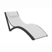 Slim Sunlounger with Cushion