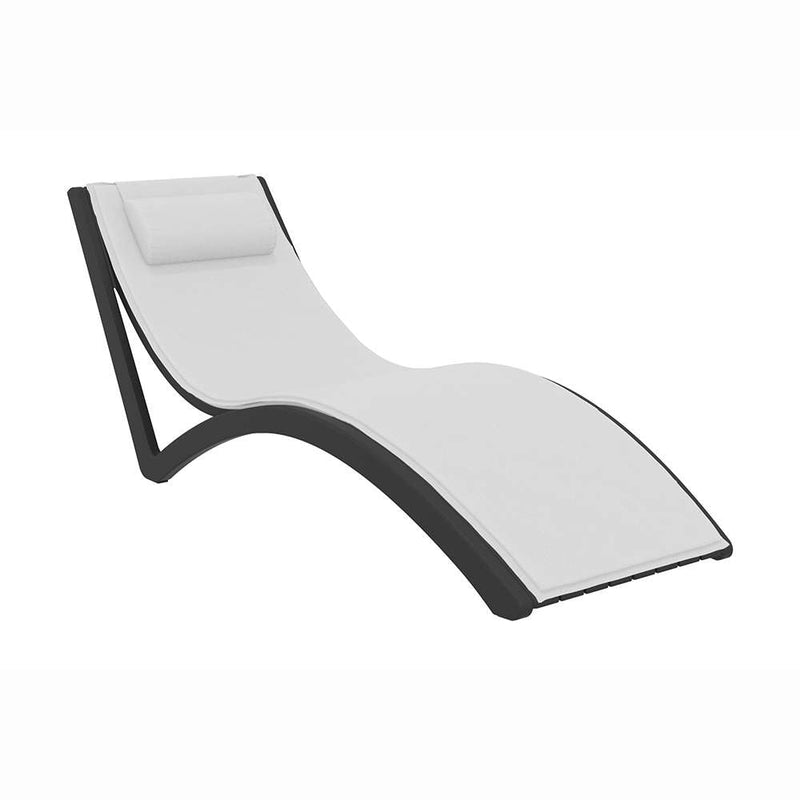 Slim Sunlounger with Cushion