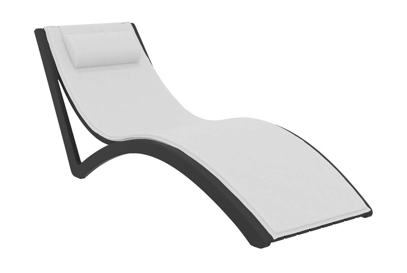Slim Sunlounger with Cushion