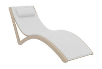 Slim Sunlounger with Cushion