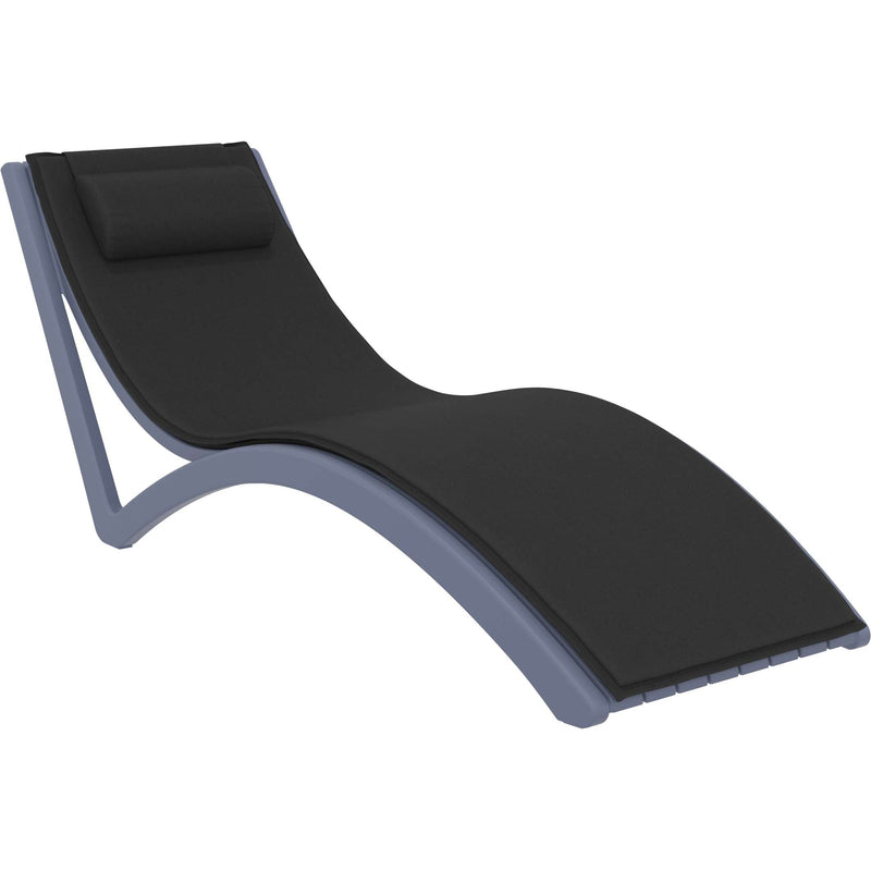 Slim Sunlounger with Cushion